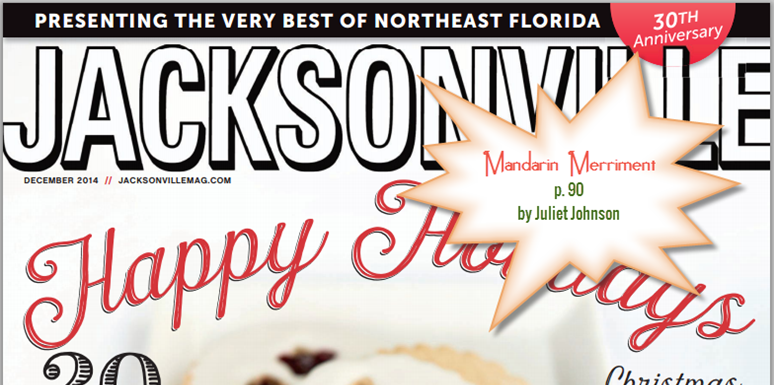 Juliet Johnson Home Profile in Jacksonville Magazine cover